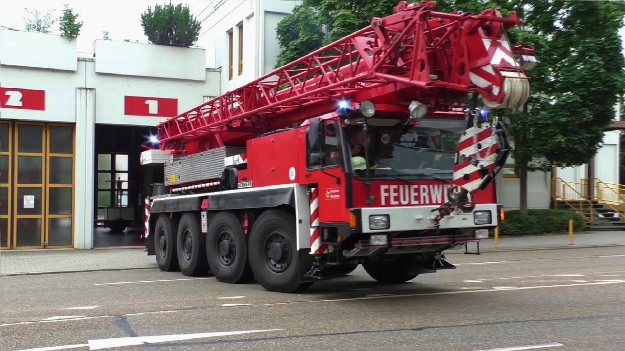 ELW1 + HLF 20/16 + Feuerwehrkran 50 BF Pforzheim