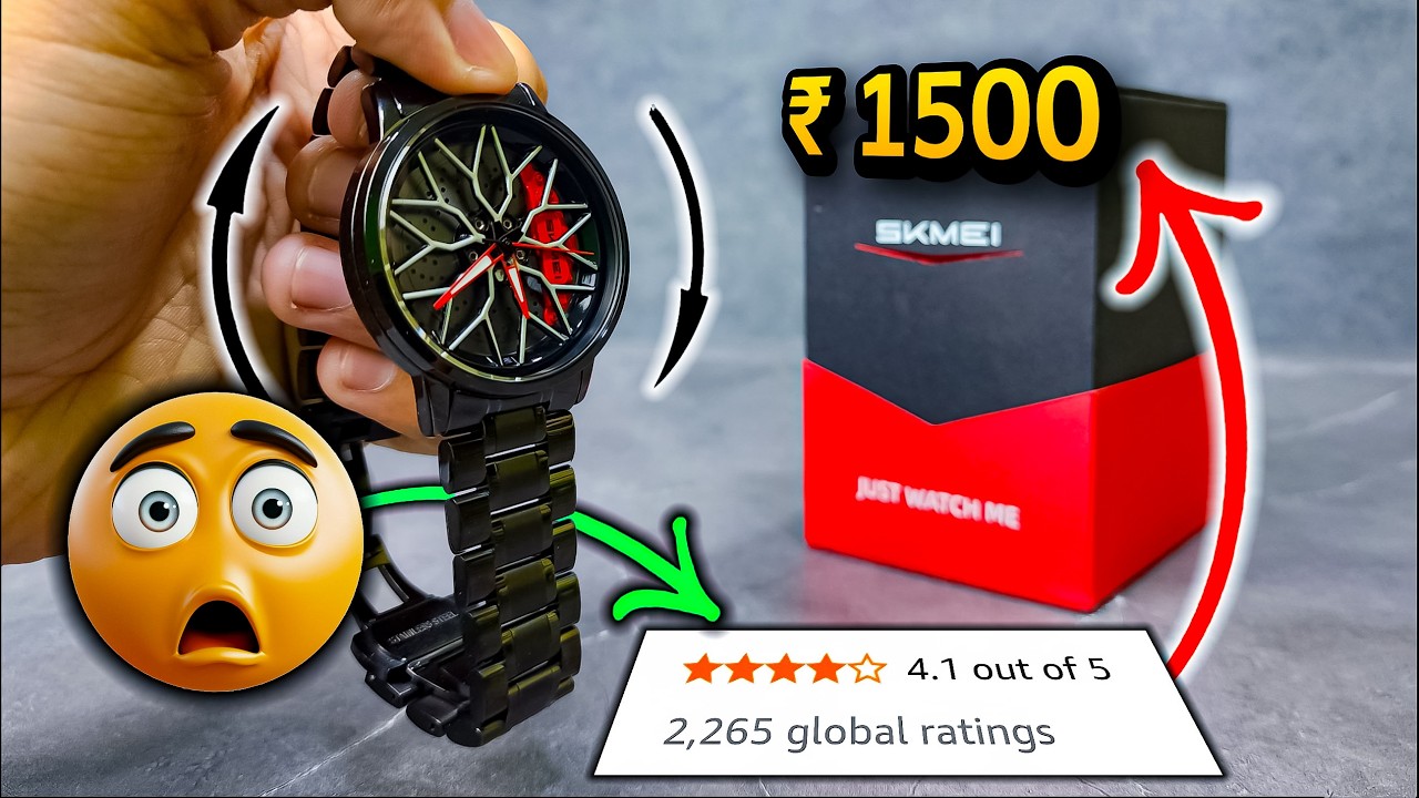 New Watch For CAR Lovers | SKMEI Car Wheel Watch Unboxing & Review