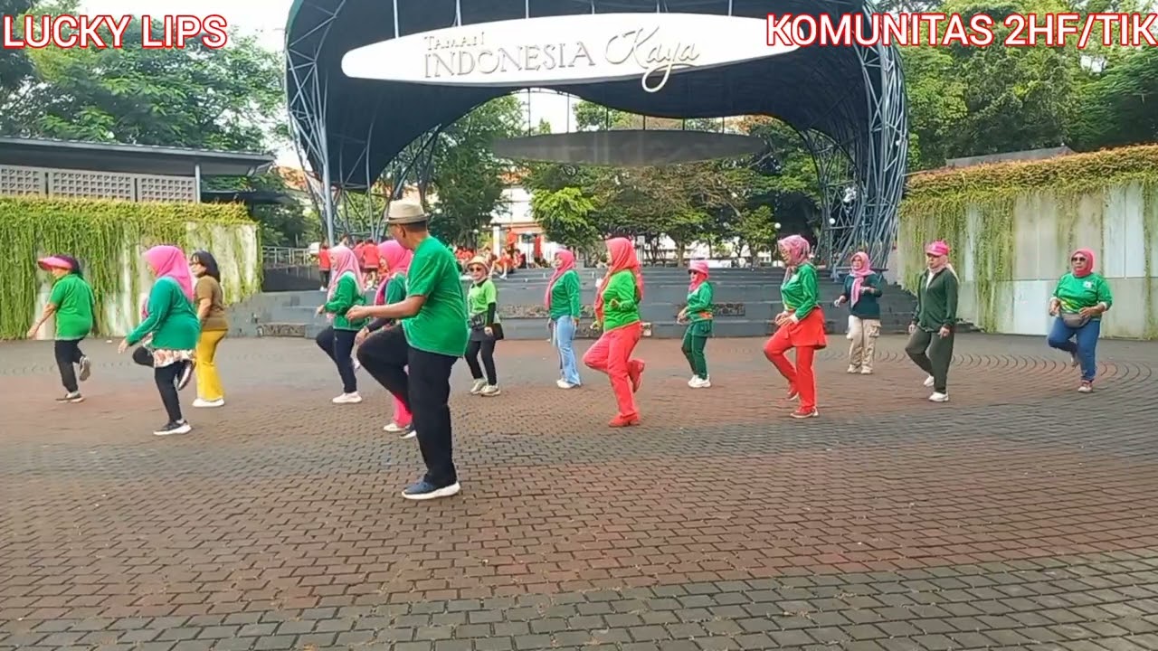 LUCKY LIPS #Choreo by: Gary Lafferty ( UK).Demo by:KOMUNITAS 2 HF/TIK.LATIHAN BERSAMA :SELASA PAGI.