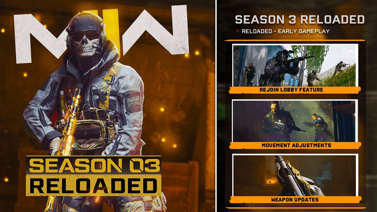 NEW MW2 SEASON 3 RELOADED EARLY GAMEPLAY! (Rejoin Lobby Feature, AI Nerfs, Menu Changes, & MORE)