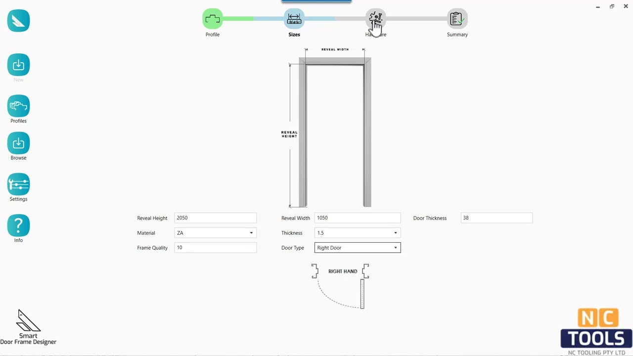Hollow Metal Door frame designer