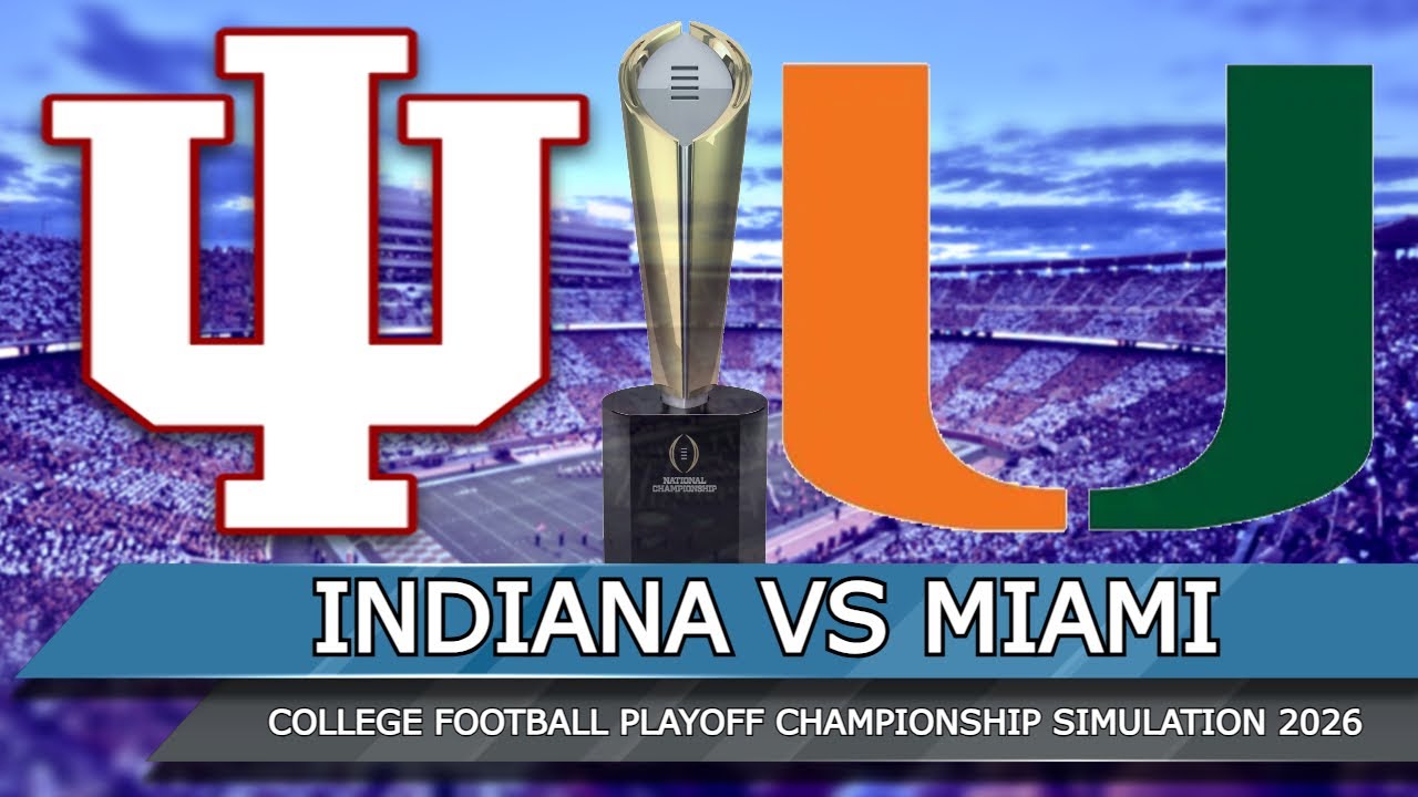 Indiana vs Miami - College Football Playoff National Championship 2026 - College Football 26 Sim