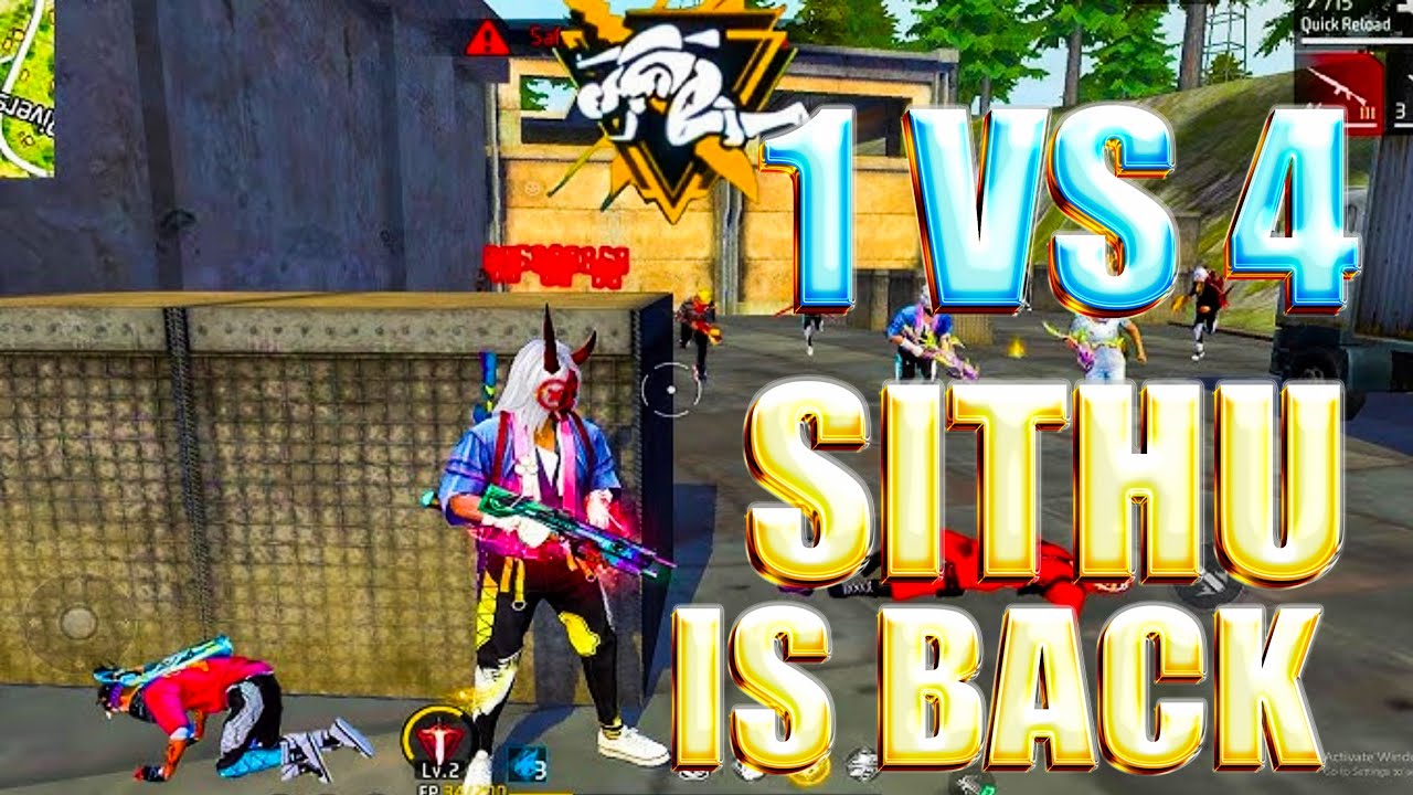 1 VS ? COUSTOM GAHMUTHE🥵 #4 GAMING - SITHU is live! #freefire