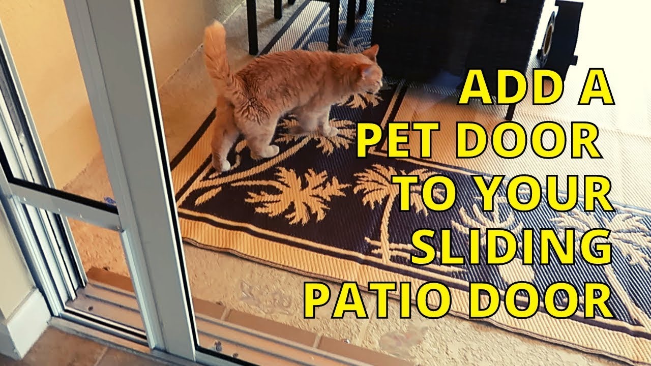 How to Install a Pet Door into a Sliding Door