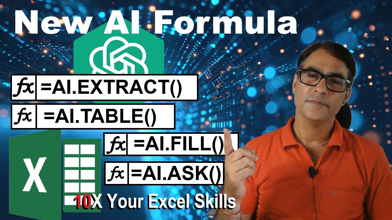 How to use the new ChatGPT powered =AI.Formula in Excel | How to Integrate ChatGPT into Excel