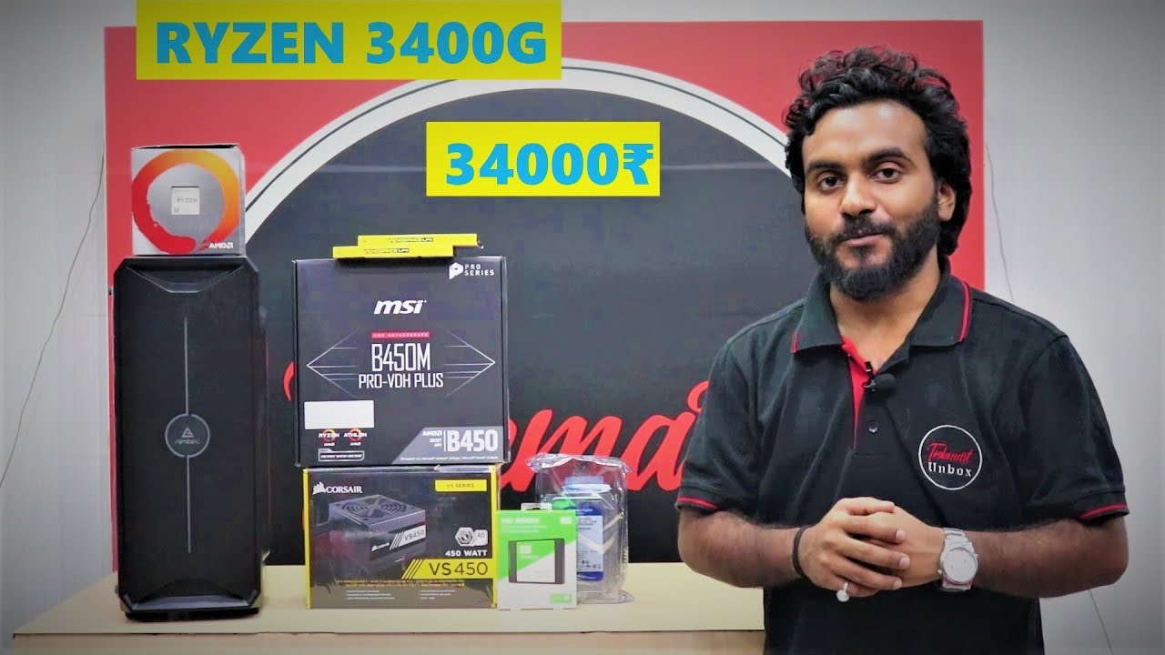 Ryzen 5 3400G PC Build | 34k Budget