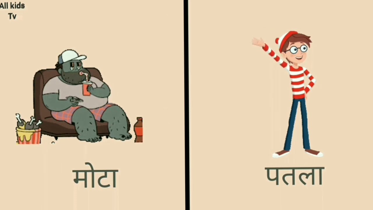 Vilom sabd, opposite words in Hindi with pictures,vilom sabd for kids of grade 2 and 3, ulta sabd