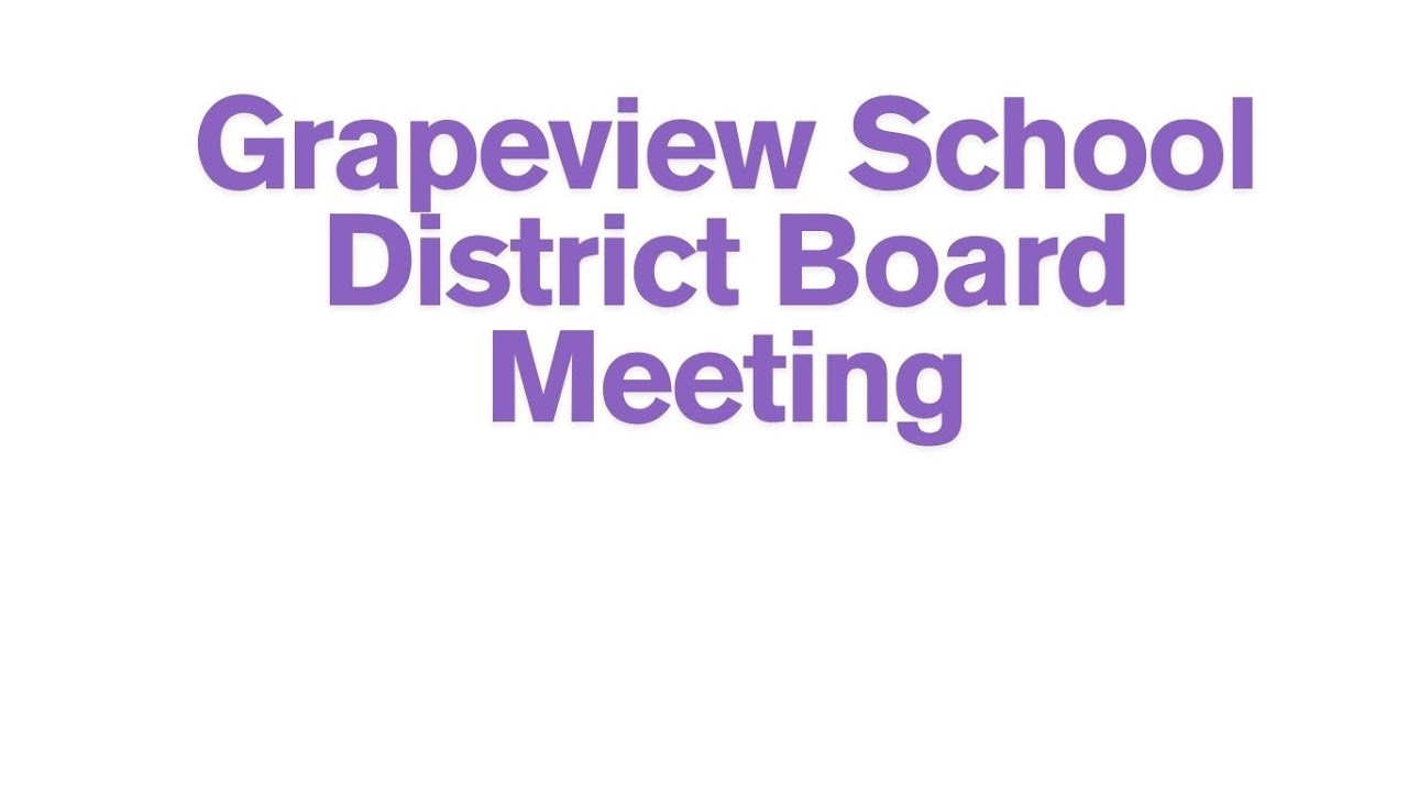 November 2025 Grapeview School District Board Meeting