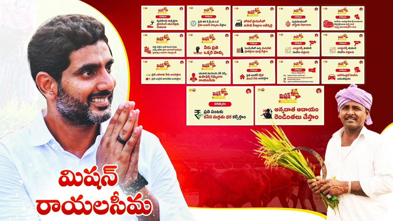 మిషన్ రాయలసీమ | Mission Rayalaseema Development Plan Released By Nara Lokesh | TDP Official