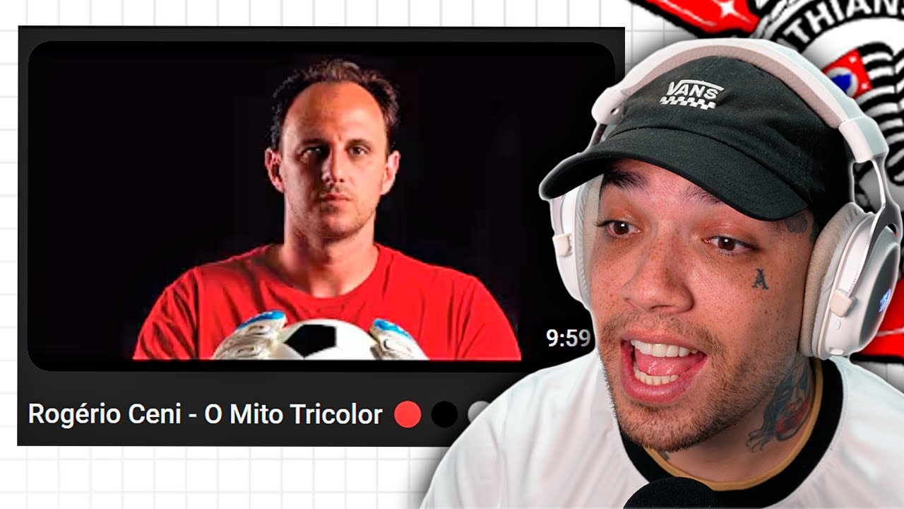 Corinthiano reagindo ao ROGERIO CENI
