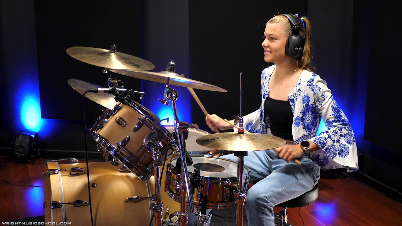 Wright Music School - Maeka Free - The Surfaris - Wipe Out - Drum Cover