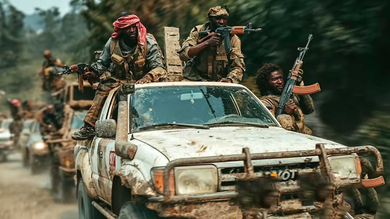 2025 Action Movie:Terrorists Drive Hilux to Raid Military Supplies