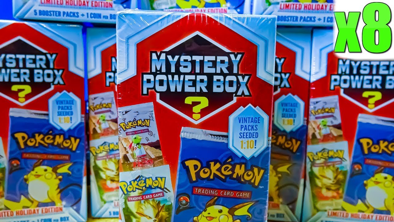 Opening 8x Pokemon Holiday Mystery Power Boxes!