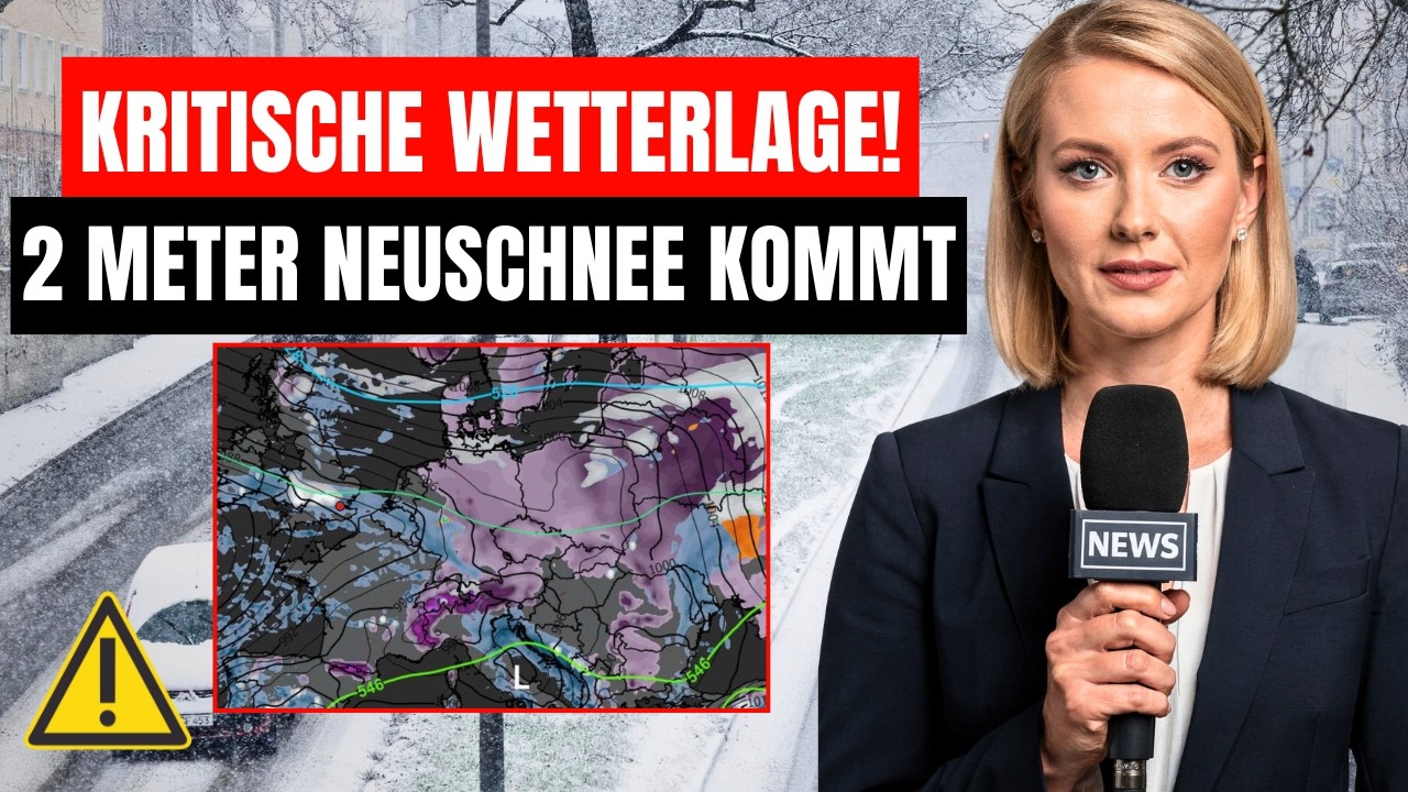 🚨 2 METER NEUSCHNEE & KRITISCHE SCHNEELAGE: Warnlage verschärft sich deutlich ❄️