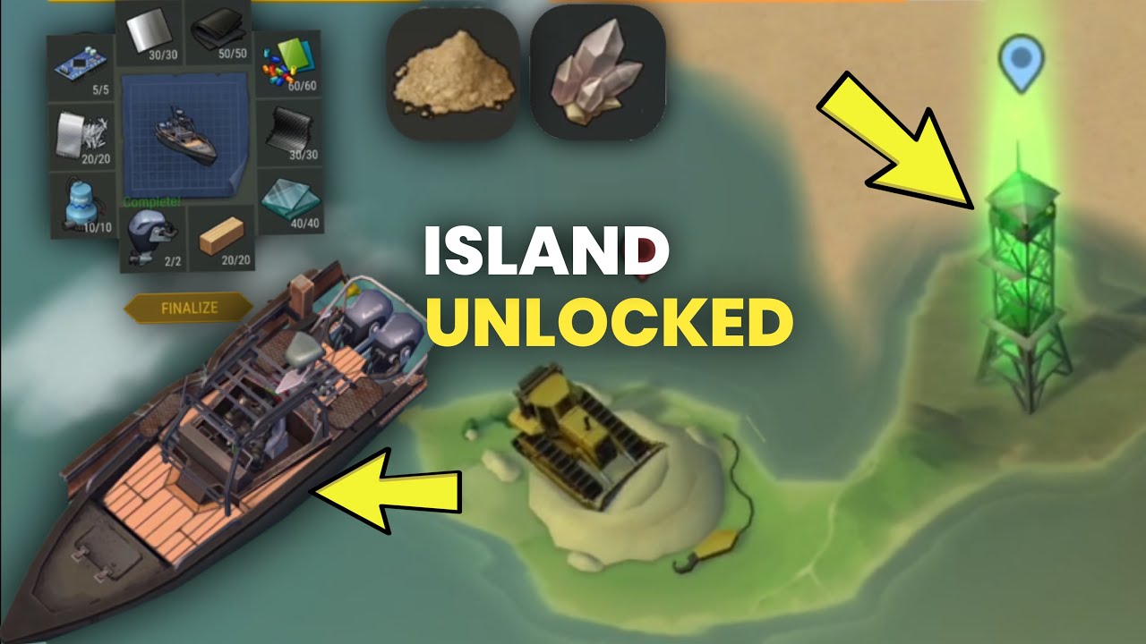I BUILD THE MOTORBOAT (watchtower 4 + Pirates) - unlocking the island in Last Day On Earth