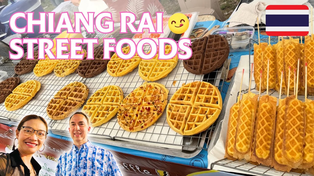 Chiang Rai Thailand Street Food Walk 🍜 | Garden of Reeds Area
