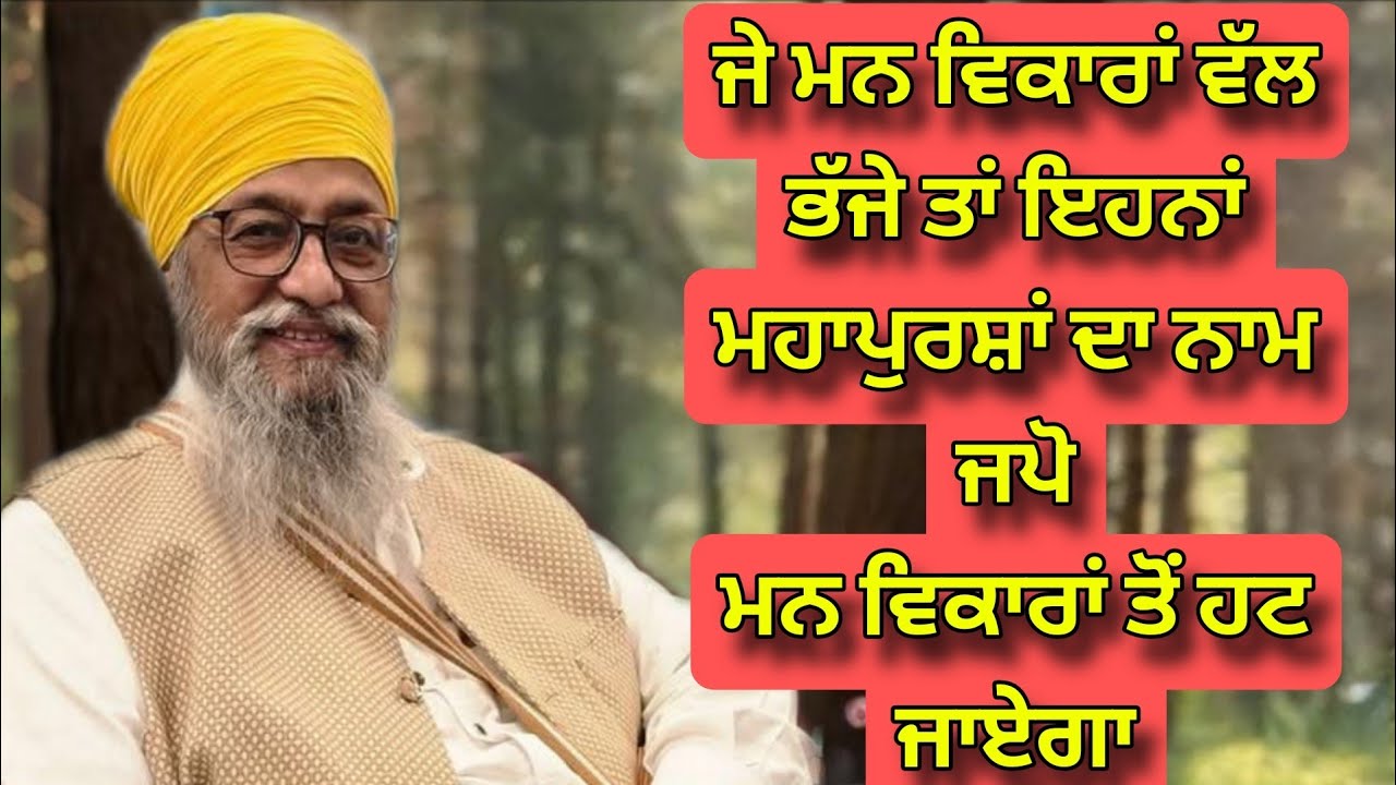 Je Man Vikara Val Bhaje ta ehna mahapursha da naam japo | Vikar Hat Jaange |  Giani Thakur Singh