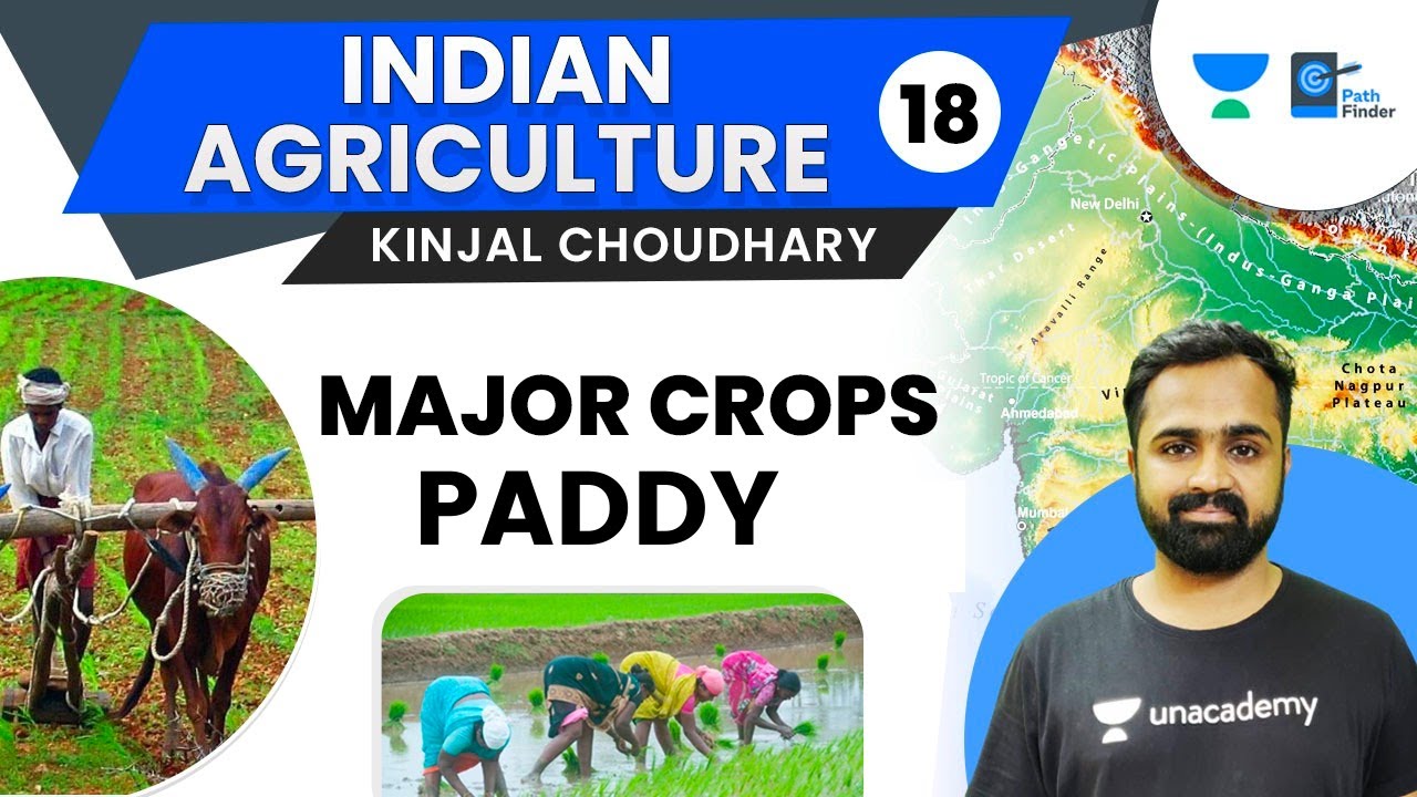 L18: Major Crops of India Paddy, Rice | SRI Method- System of Rice Intensification | Direct Seeding