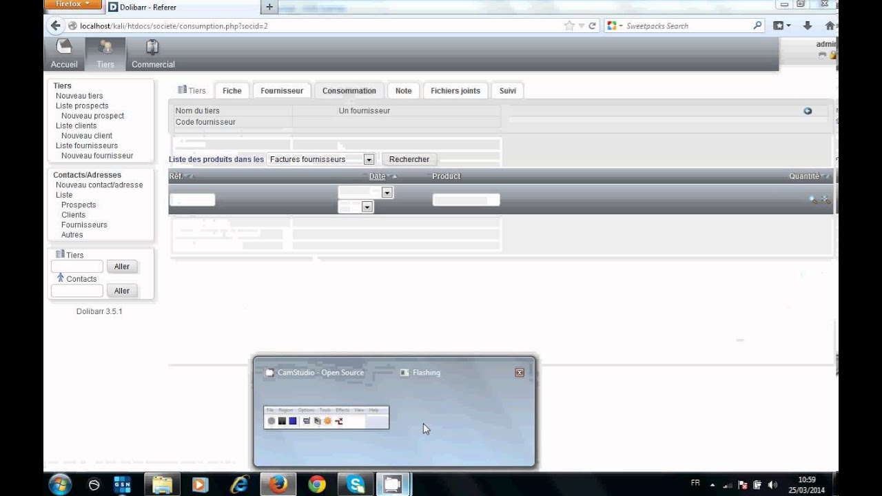 installation dolibarr et etude de cas