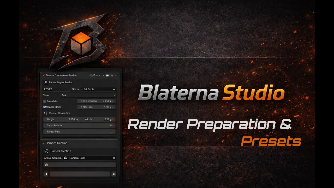 Blaterna Studio Tutorial &ndash; Part 2: Render Preparation & Presets (Deutsch + ENG Subs)