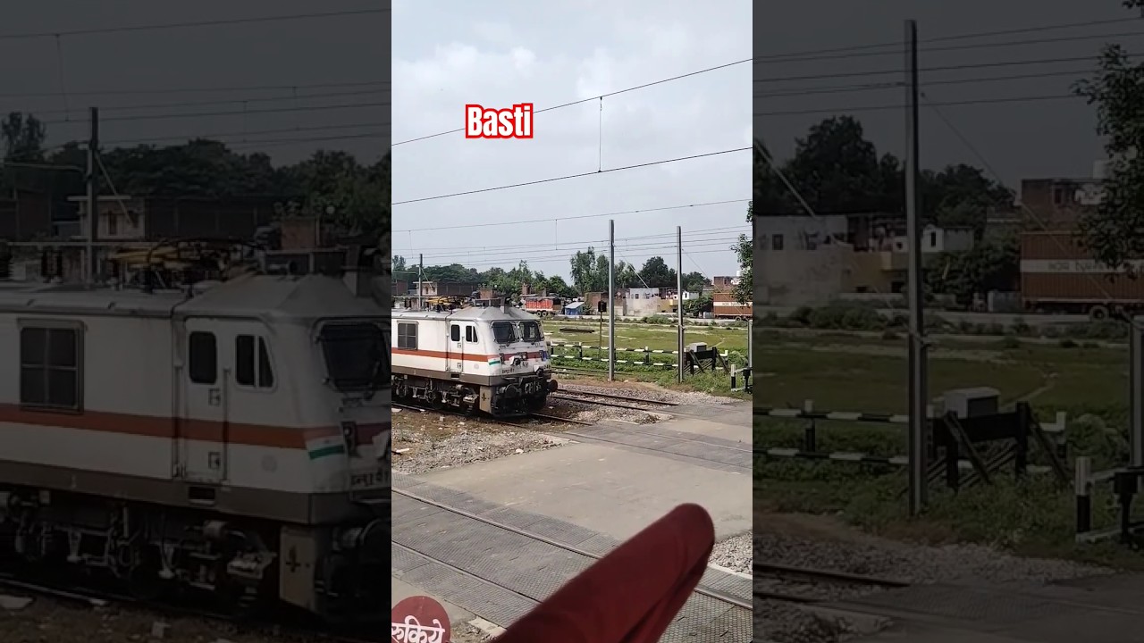 #shorts  Basti sugar railway 🚂 🚃 || #viral  #railway #train #basti #funny #tiktok #youtubeshorts