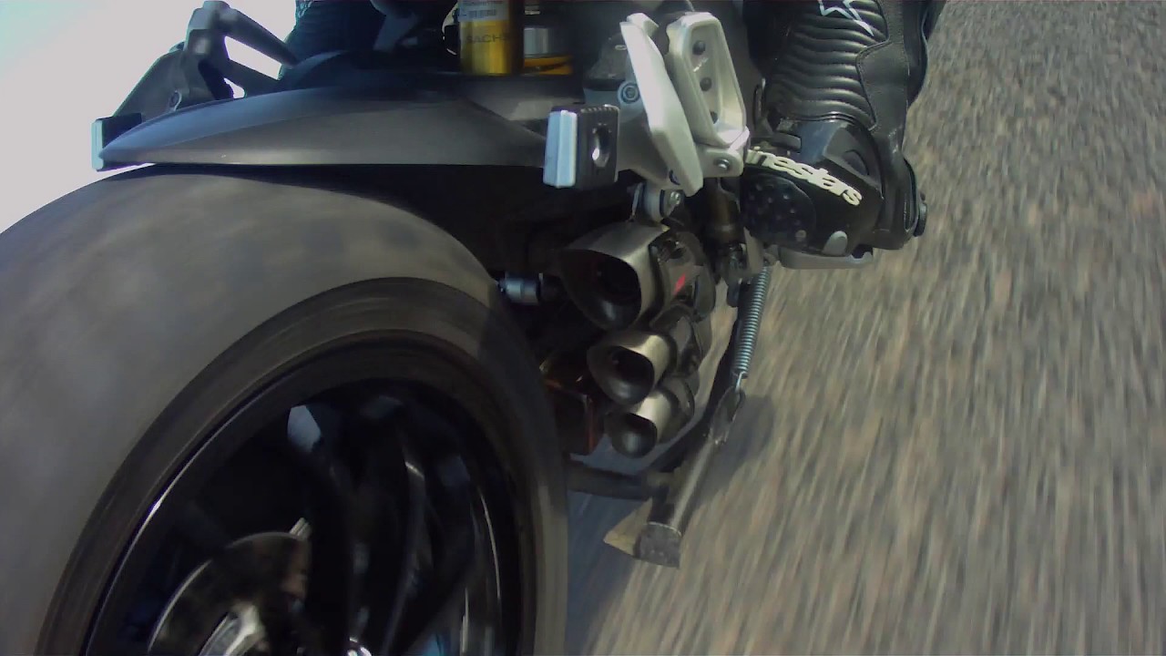 HP Corse Hydro Tre exhaust on an MV Agusta Turismo Veloce