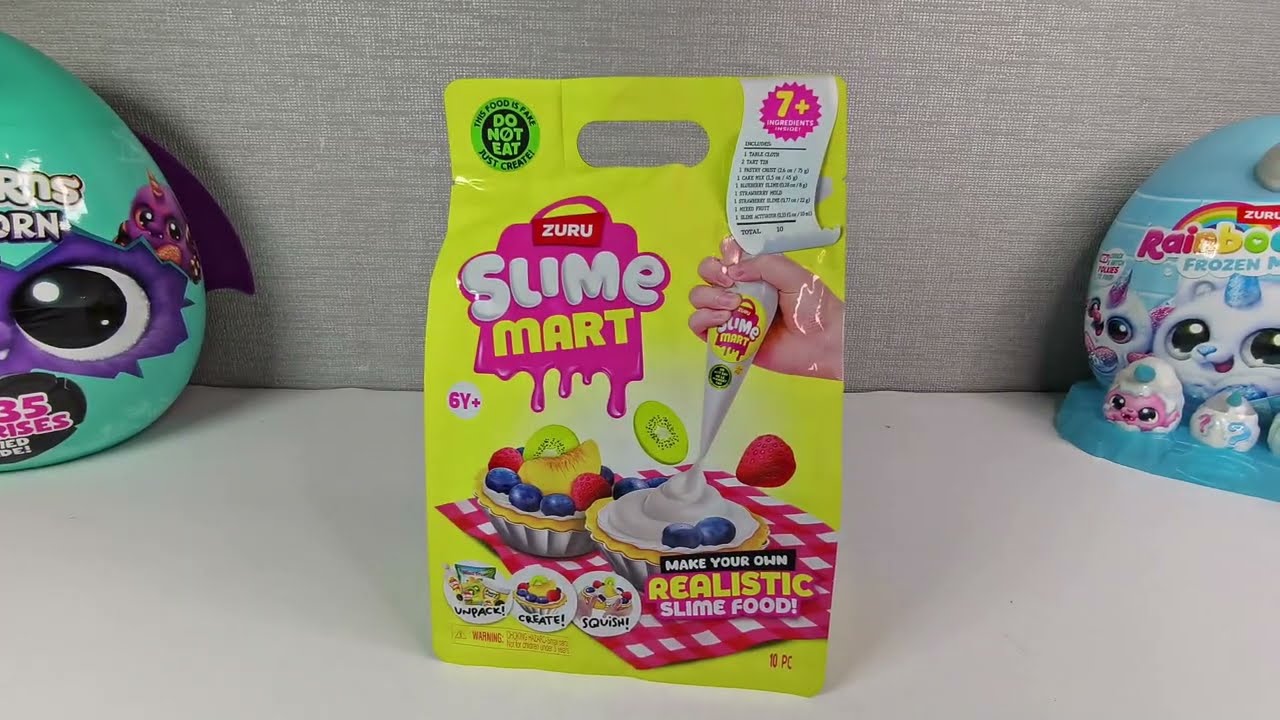 ​I MADE REALISTIC FOOD OUT OF SLIME! 🍰 Zuru Slime Mart Unboxing & Review|ASMR
