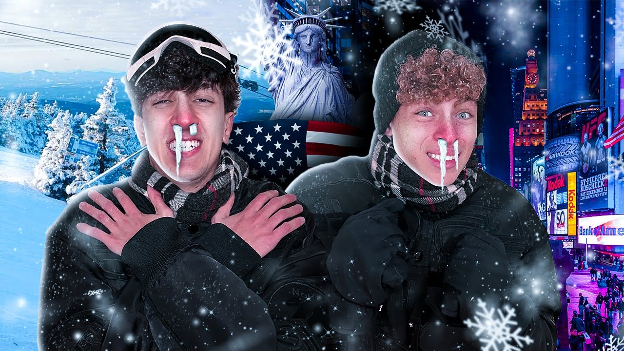 VIAJAMOS PARA A NEVE NOS EUA!🇺🇸❄️