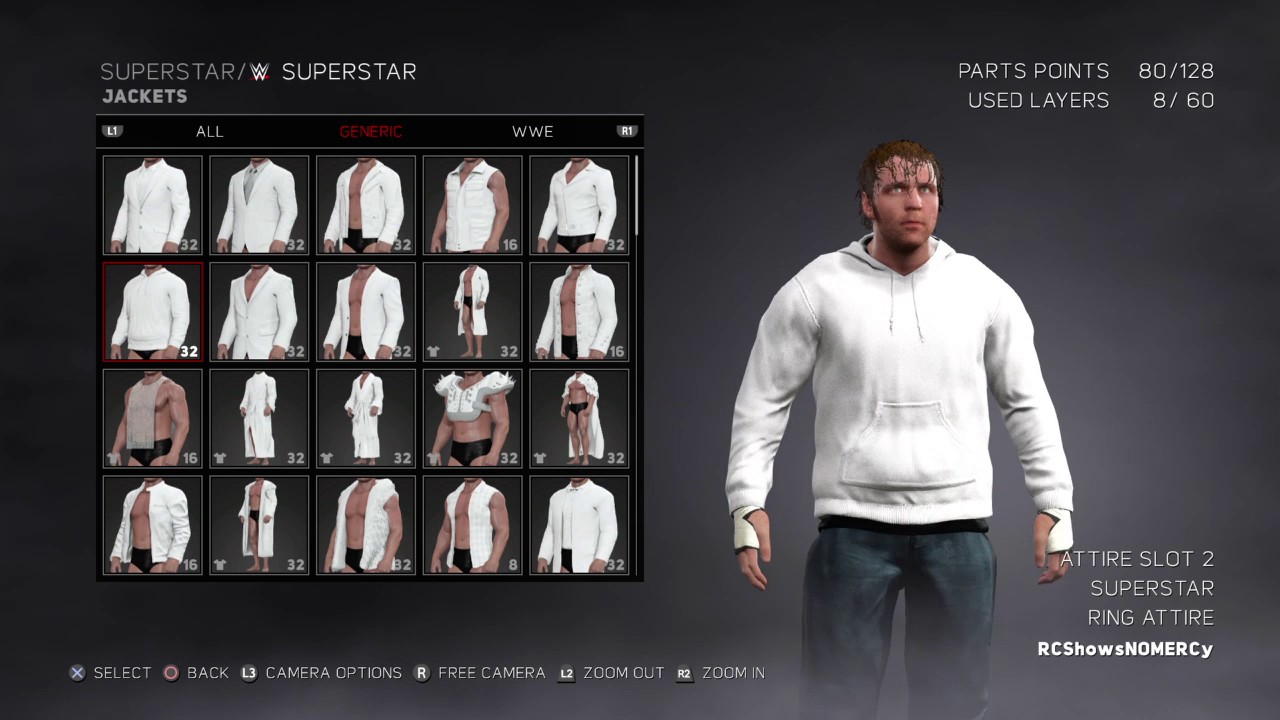 WWE 2K17 Dean Ambrose Hoodie Attire