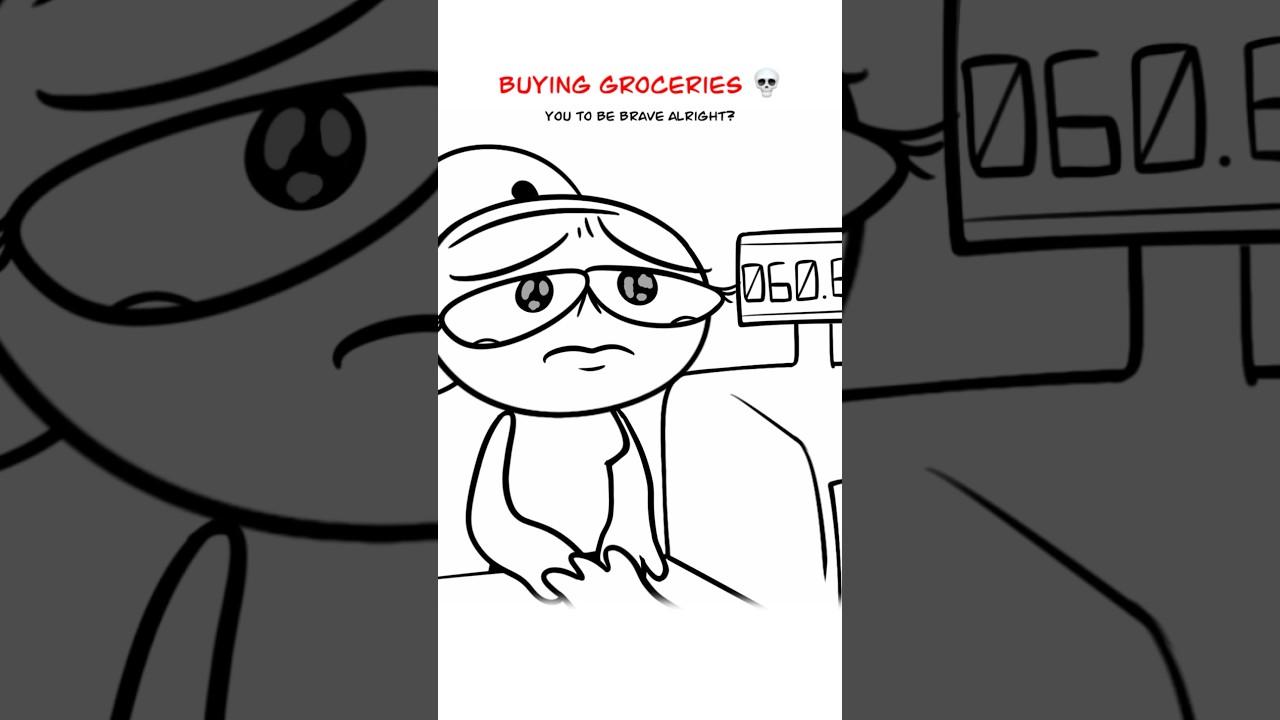 Grocery Shopping 🥹 (Animation Meme) Anim: Mogo_art #shorts