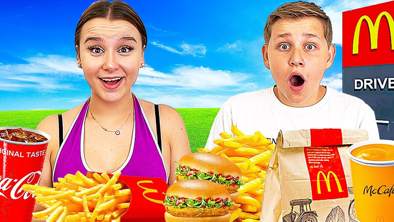 Wer ZULETZT aufhört Mcdonalds zu essen 🤯🍟  gewinnt 1.000€ - Celina