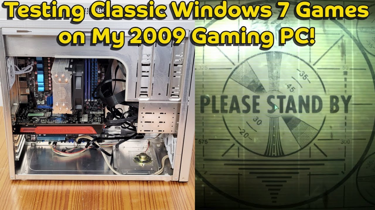 My 2009 Gaming PC Runing Classic Windows 7 Games in 2025! #RetroGaming #Windows7Games #crysis