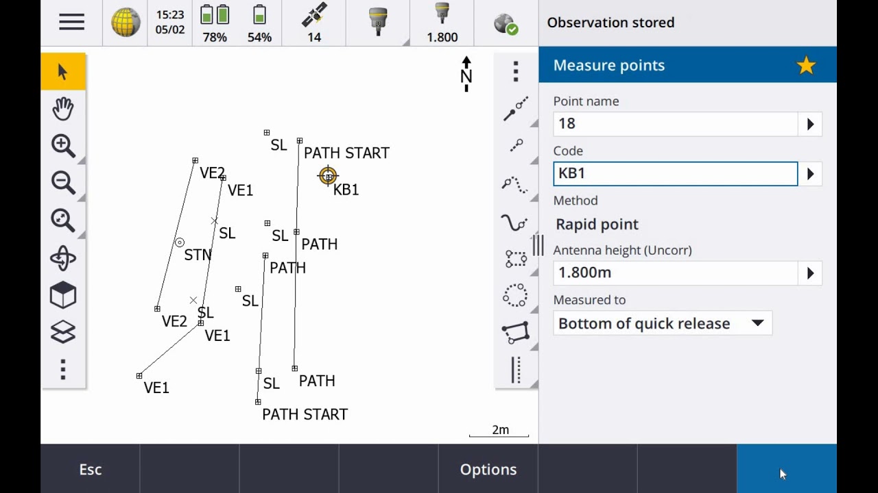 Trimble Access - Measure Codes