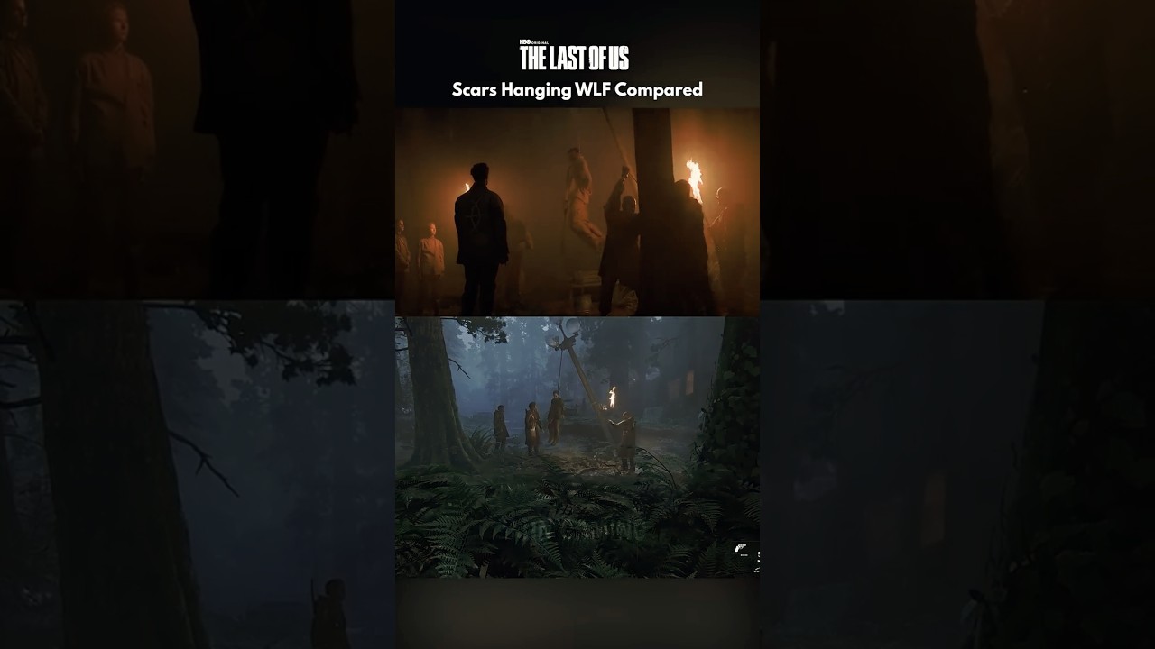 Scars Hanging WLF Compared 🤔. #TheLastOfUsPart2 #hbomax #thelastofus  #Ellie #NaughtyDog #seraphites