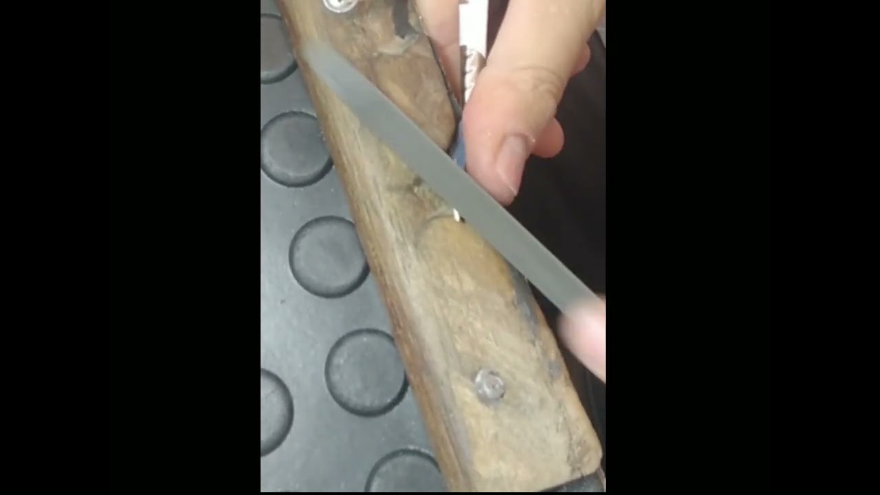 Afiação em alicate de cutículas com limas triangular 7 e 4 polegadas. @vonderferramentas
