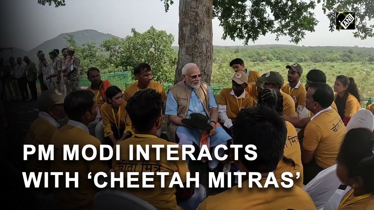 PM Modi interacts with &lsquo;Cheetah Mitras&rsquo;