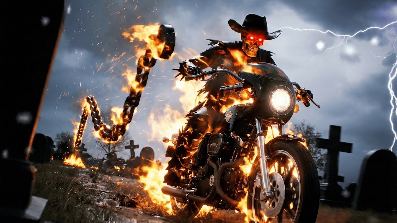 Dark Country for Ghost Riders | My Café Racer 🏍️🔥 | Biker Outlaw Music