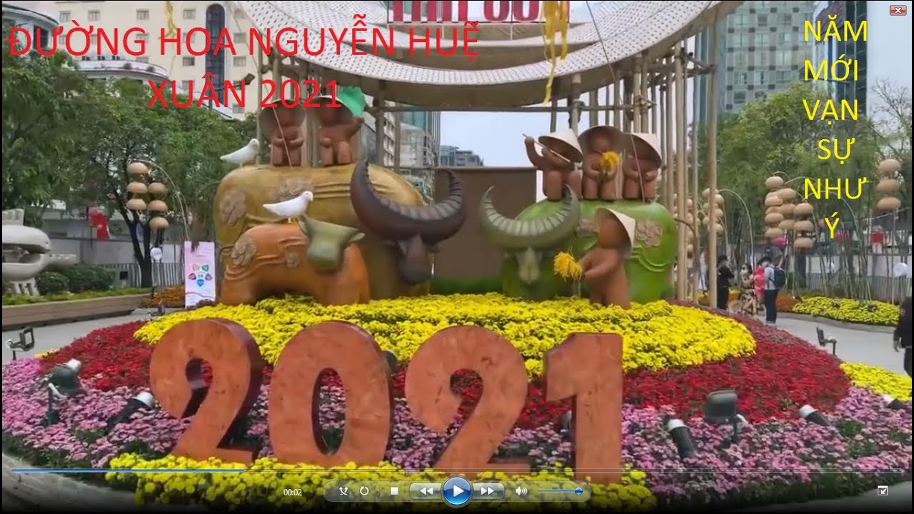 đường hoa nguyễn huệ 2021, đường hoa đẹp nhất tại sài gòn