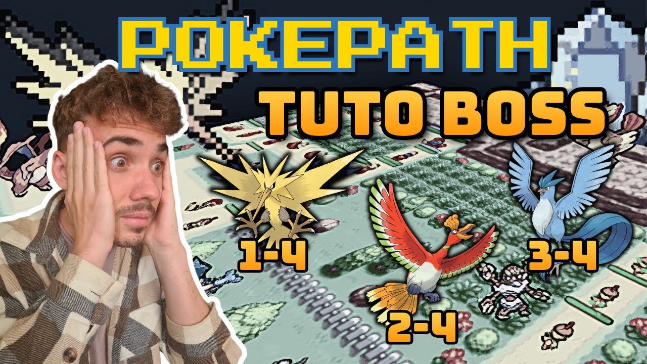 TUTO BATTRE LES BOSS 1-4, 2-4, 3-4 SUR POKEPATH !