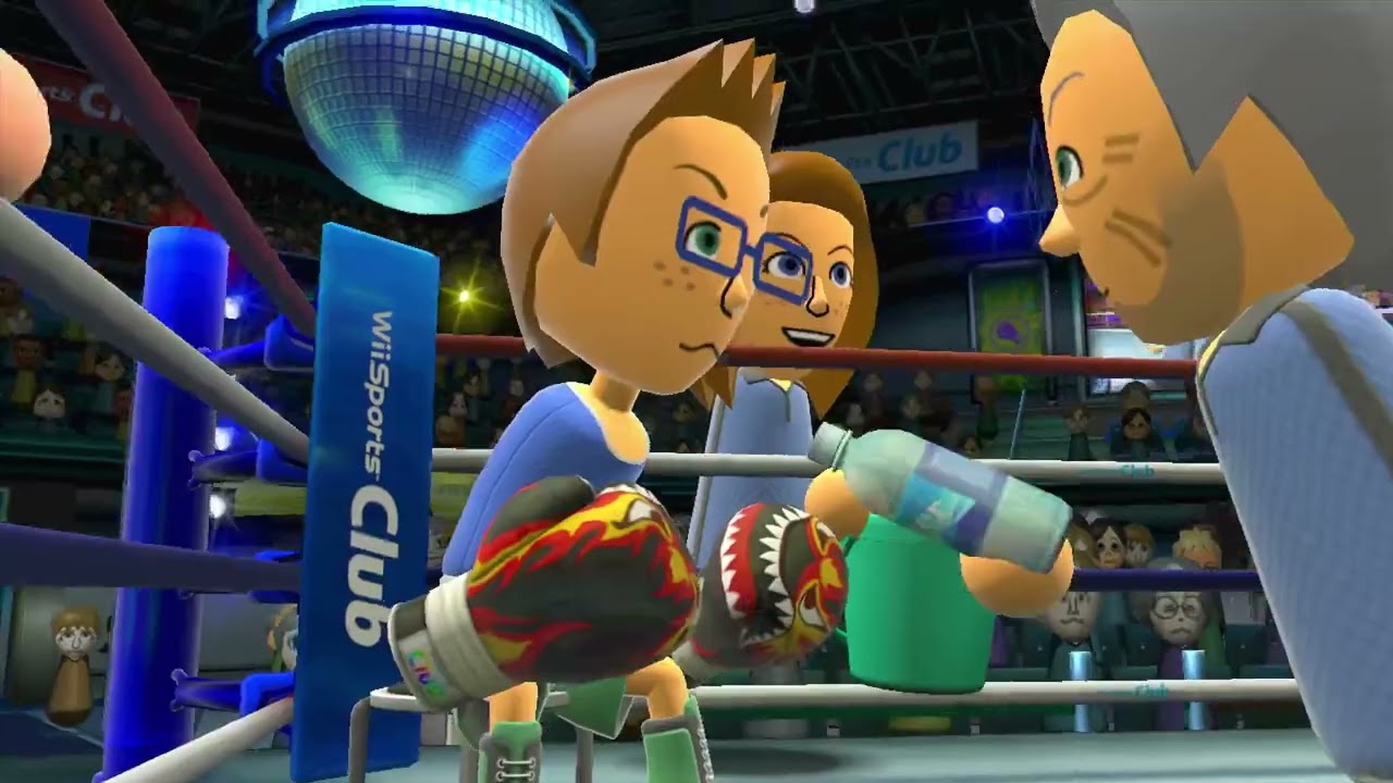 Wii Sports Club Boxing Vs Pit Without Being Knocked Down Once.
