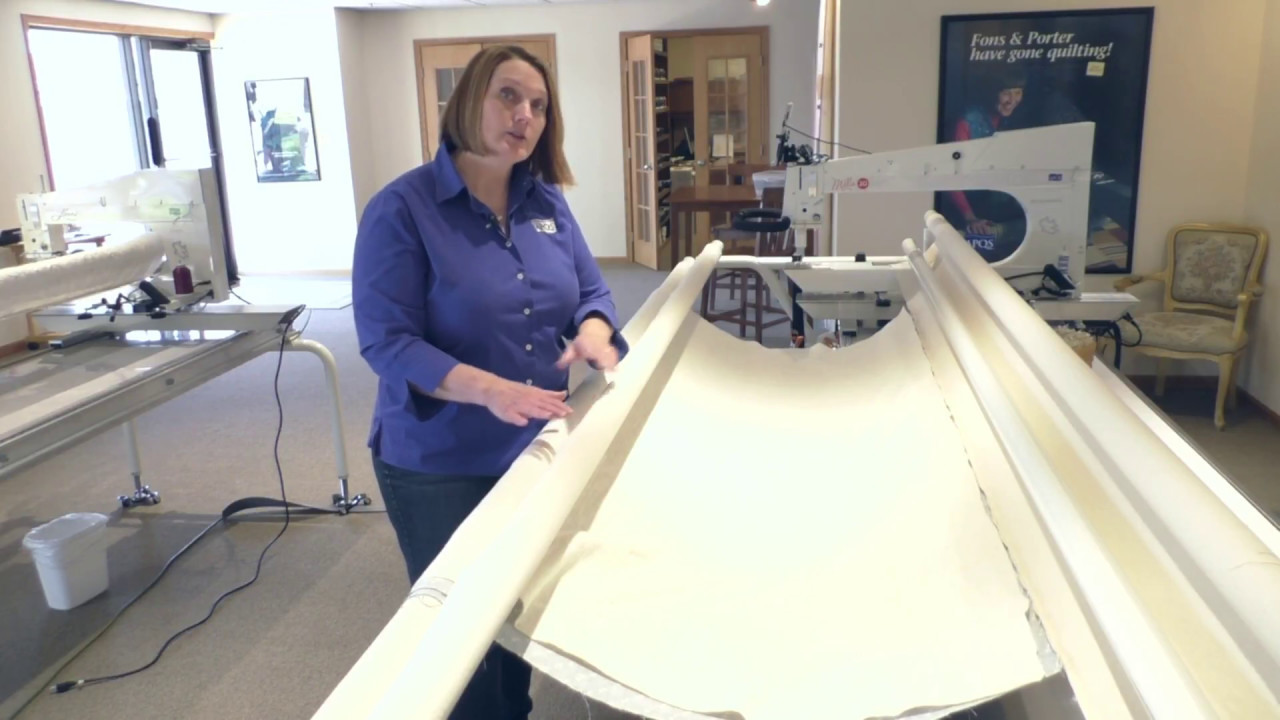 Floating a Quilt Top on an APQS Longarm