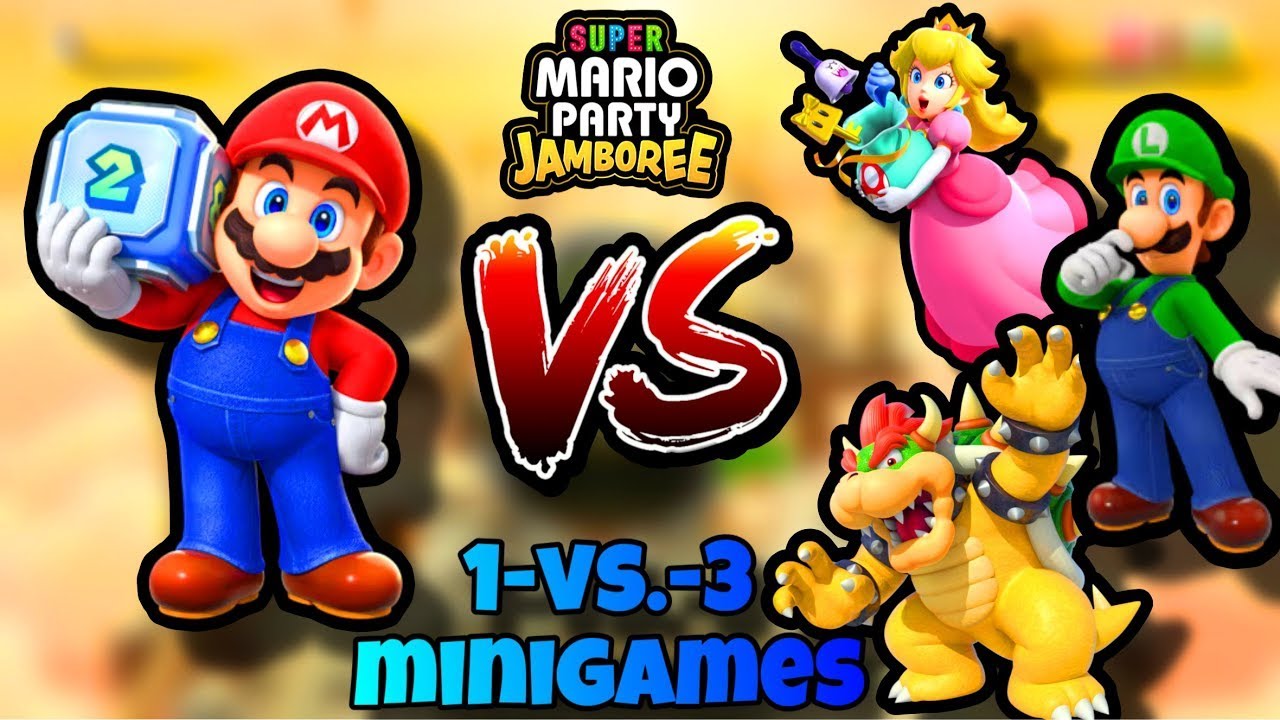 Super Mario Party Jamboree - 1 VS 3 Minigames