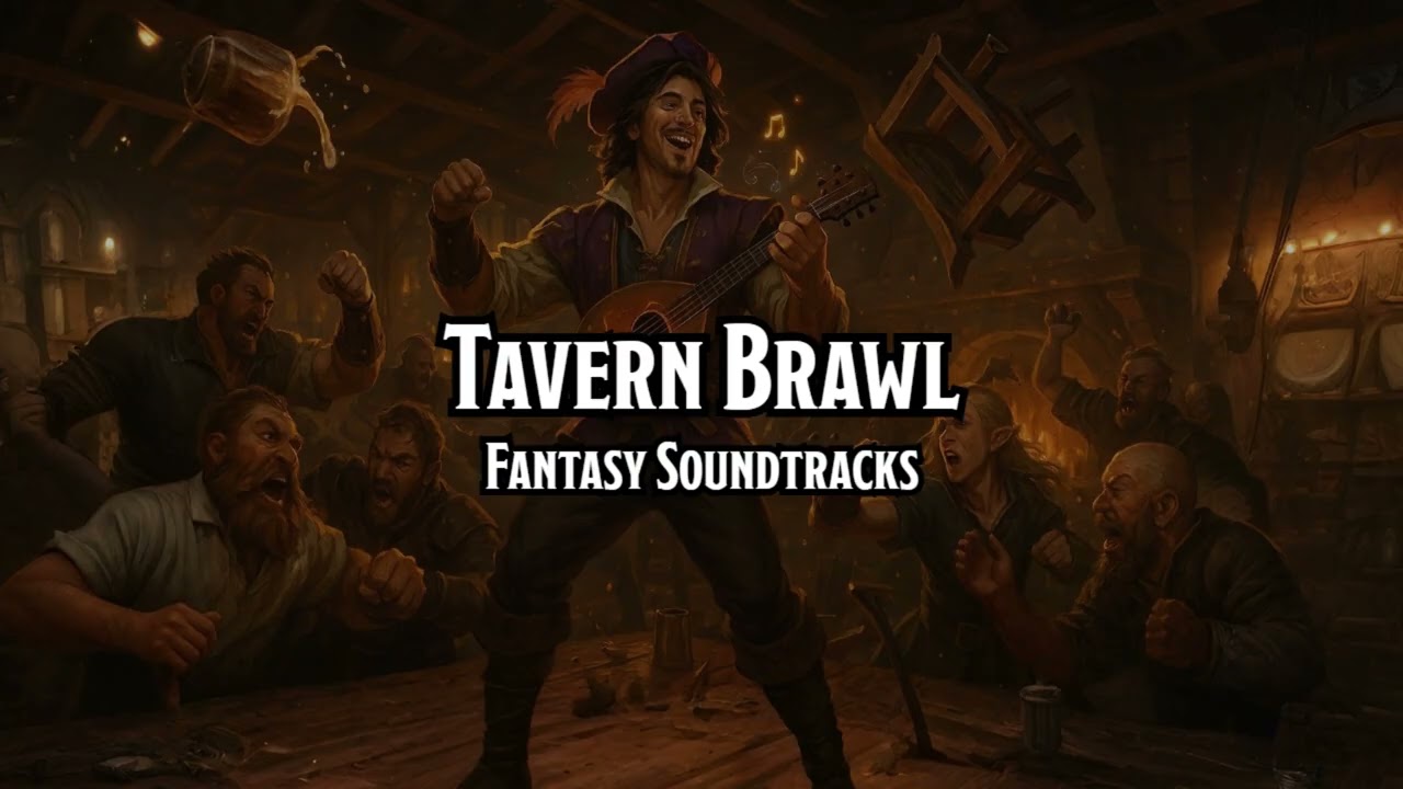 Tavern Brawl | Music Tavern | D&D/TTRPG Music | 1 Hour | Copyright free