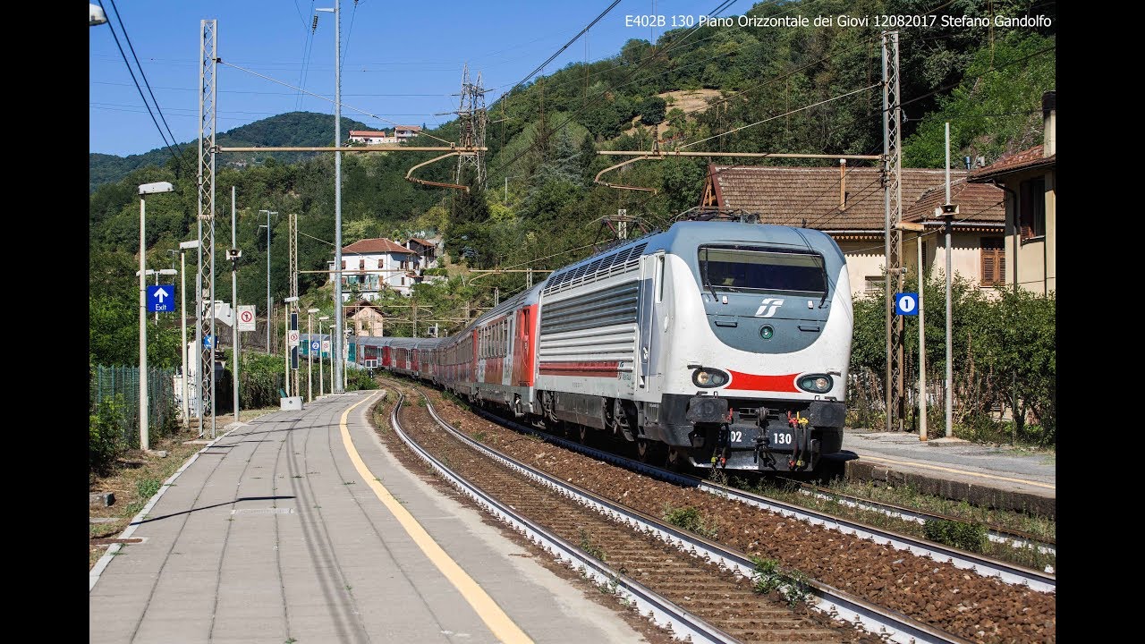 PIANO ORIZZONTALE DEI GIOVI - Treni merci, regionali e IC nuova livrea (HD)