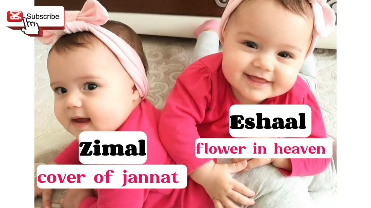 Beautiful Muslim Twin Baby Girl Names with Meanings | cute twins baby girl names
