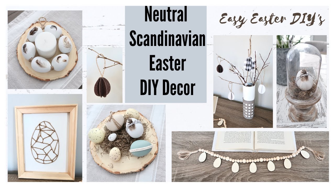 5 Neutral Scandinavian Easter Decor DIY’s * Nordic Easter Decor Ideas * BlondieNextDoor