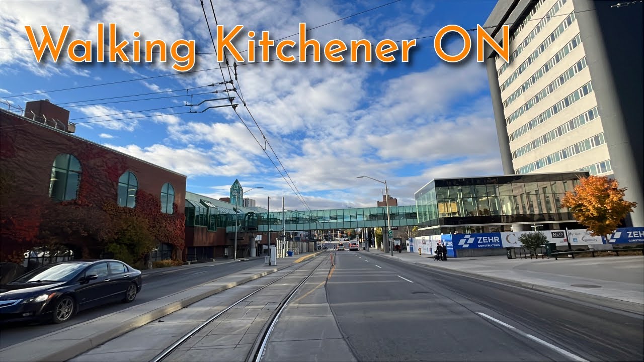 Walking Downtown Kitchener Ontario - Waterloo Region 11/1/2025