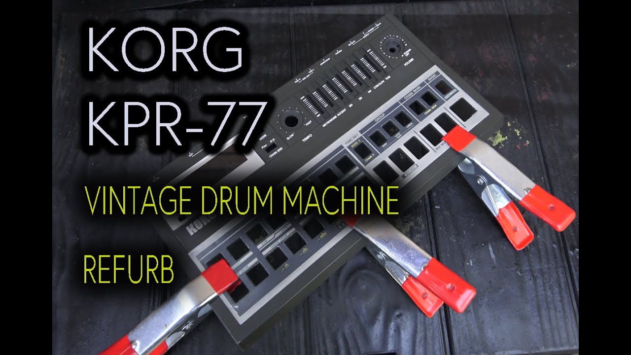 KORG KPR-77 VINTAGE DRUM MACHINE REFURB