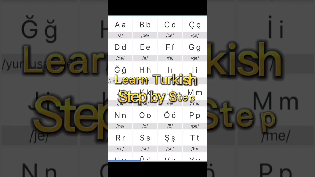 Class 1 Turkish Alphabets (Learn Turkish Step by Step)