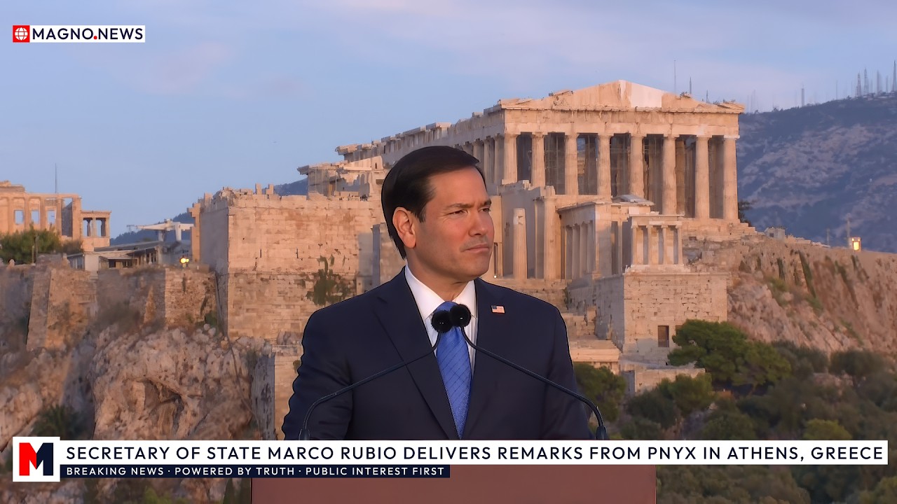 🇺🇸|🇬🇷 State Sec. Marco Rubio Delivers Remarks from Pnyx Acropolis in Athens, Greece [LIVE]